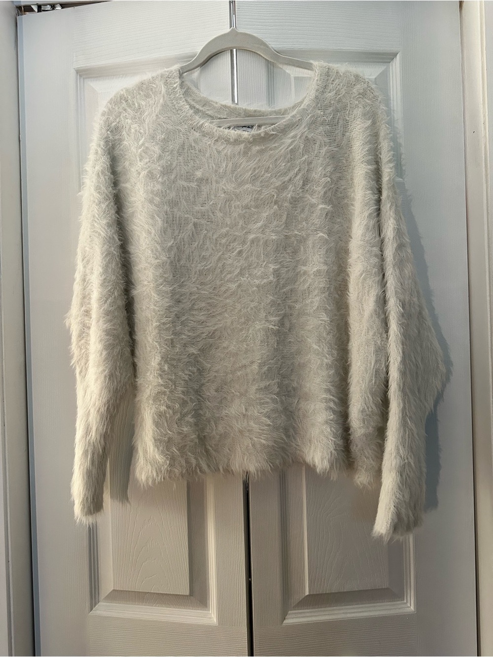 Cozy Plush Crewneck Sweater - Cream